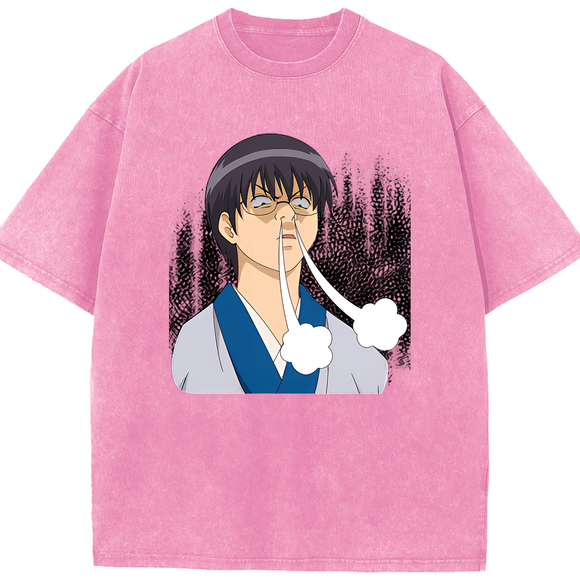 （画像用） ぎんたま 坂田銀時（さかたぎんとき） 神楽 志村新八（しむら しんぱち） GINTAMA Sakata Gintoki Kagura Shimura Shinpachi 綿100% ヴィンテージ風 半袖Tシャツ（フロントプリント）